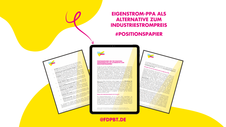 Positionspapier zum Industriestrompreis